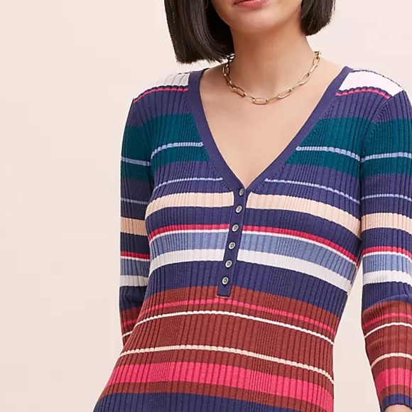 Anthropologie Lindsey Ribbed Maxi Dress - Picture 4 of 9